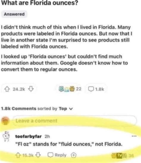 florida ounces meme